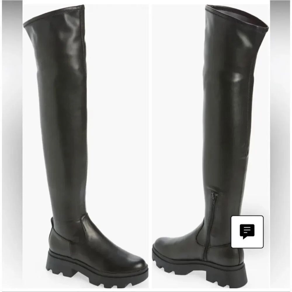Open Edit Evie Over The Knee Lug Boot Size 6M Nwt
